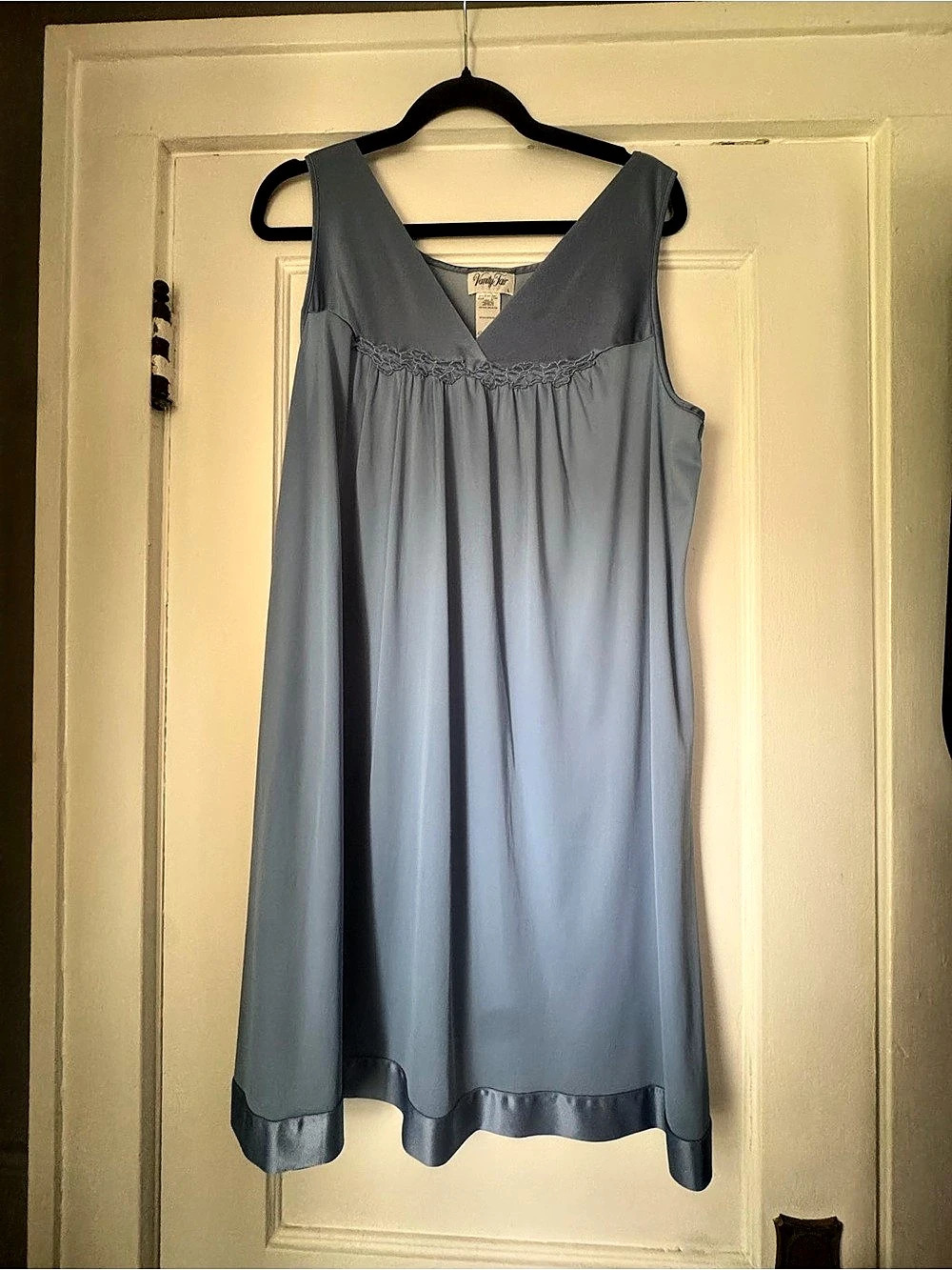 Vintage Vanity Fair Sleeveless Short Nightgown Blue Nightgown